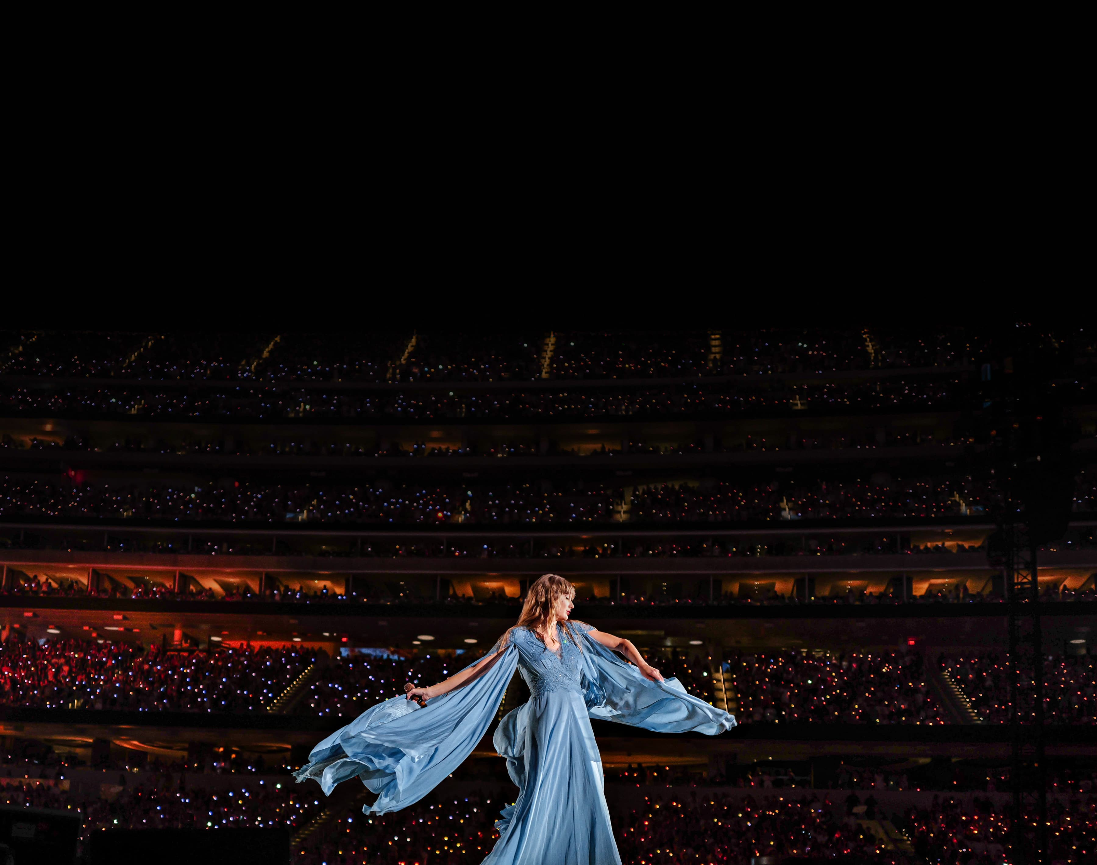 Taylor Swift performing during the Eras Tour