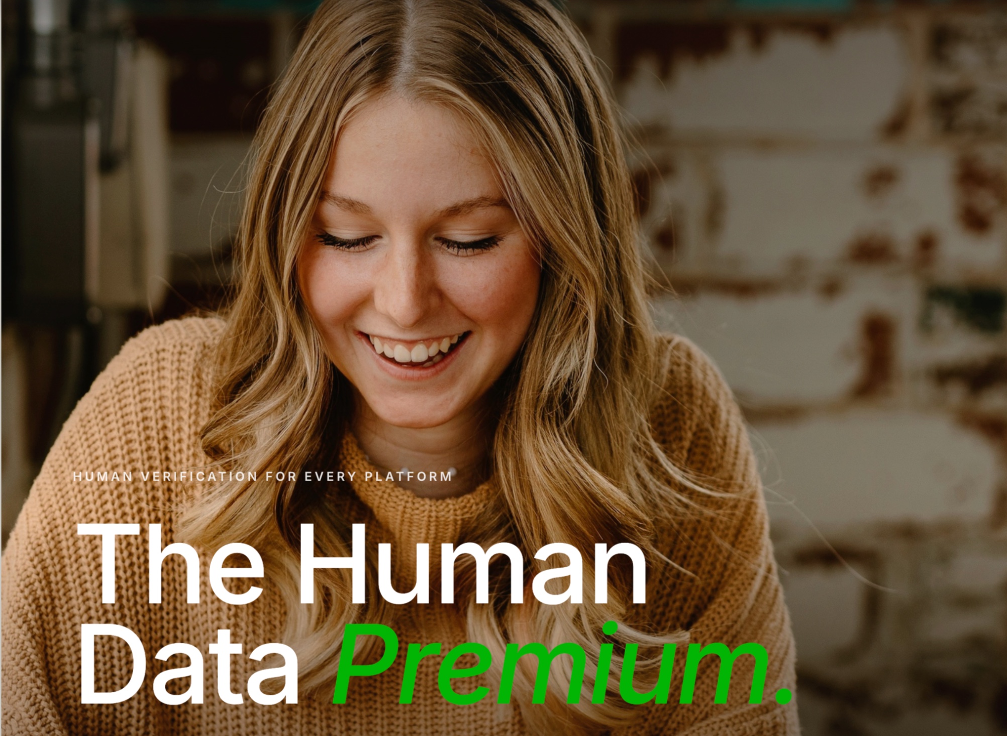 The Human Data Premium